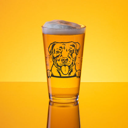 AMERICAN-PITBULL Shaker Dog Glass