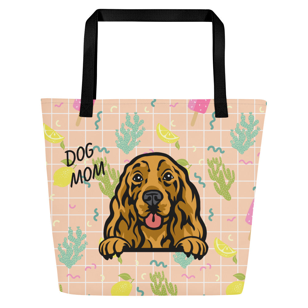 COCKER Spaniel Large Dog Tote Bag