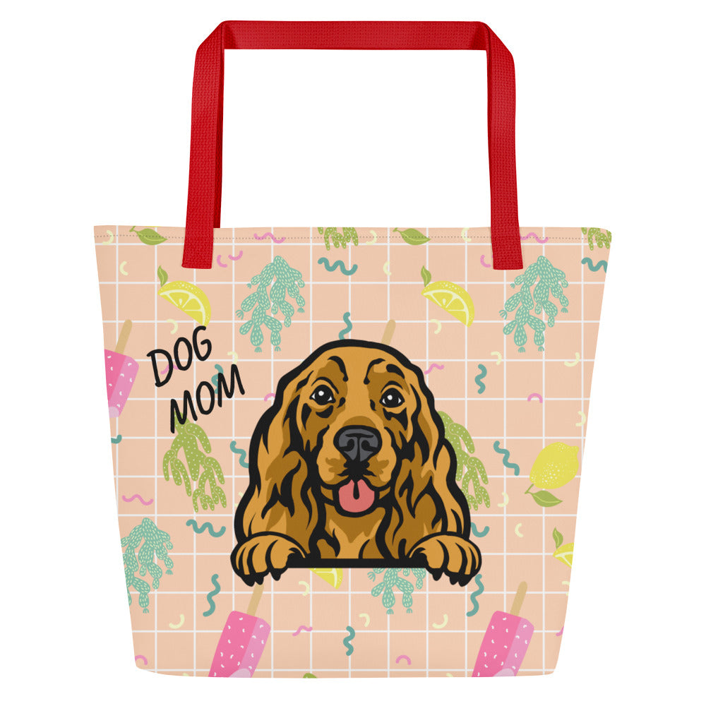 COCKER Spaniel Large Dog Tote Bag