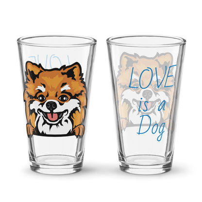 POMERANIAN Shaker Dog Glass