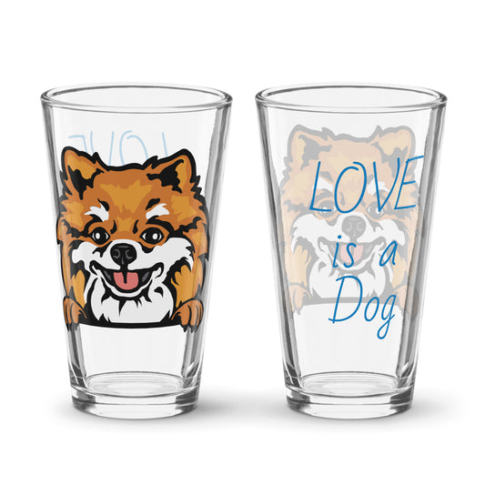 POMERANIAN Shaker Dog Glass