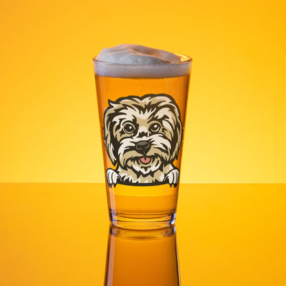 MALTESE Shaker Dog Glass