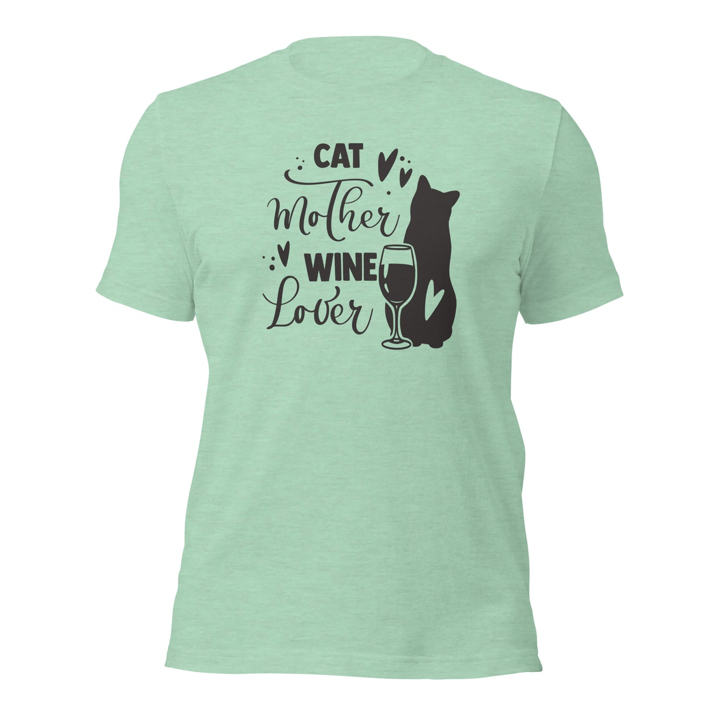 Cat Mother and Wine Lover Cat Tees