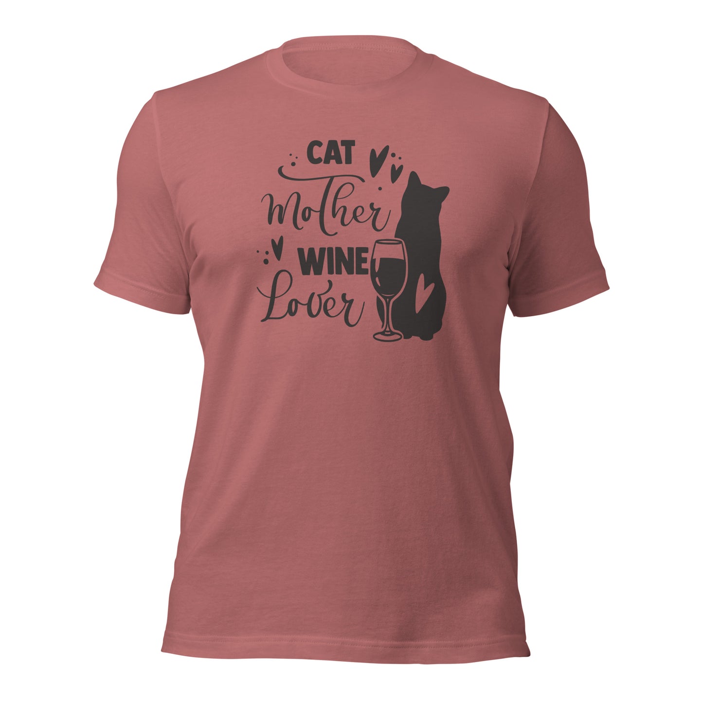 Cat Mother and Wine Lover Cat Tees