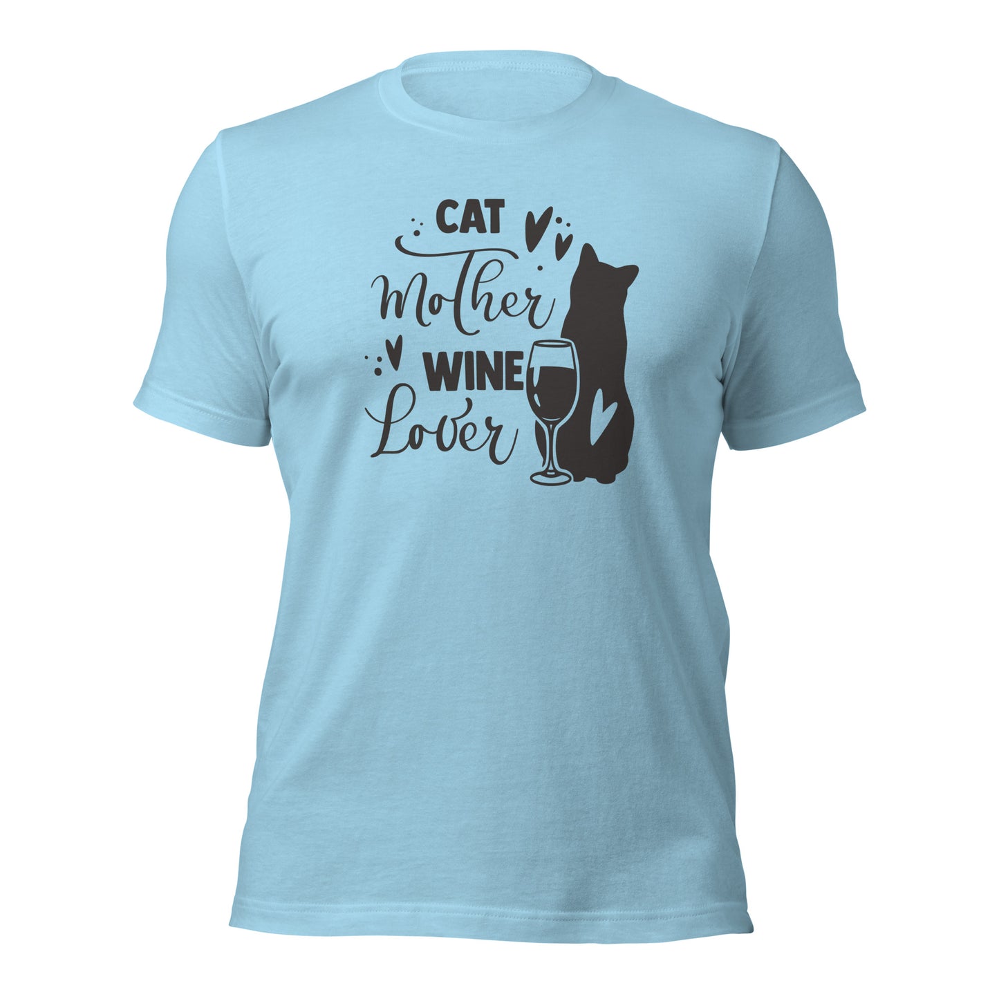 Cat Mother and Wine Lover Cat Tees