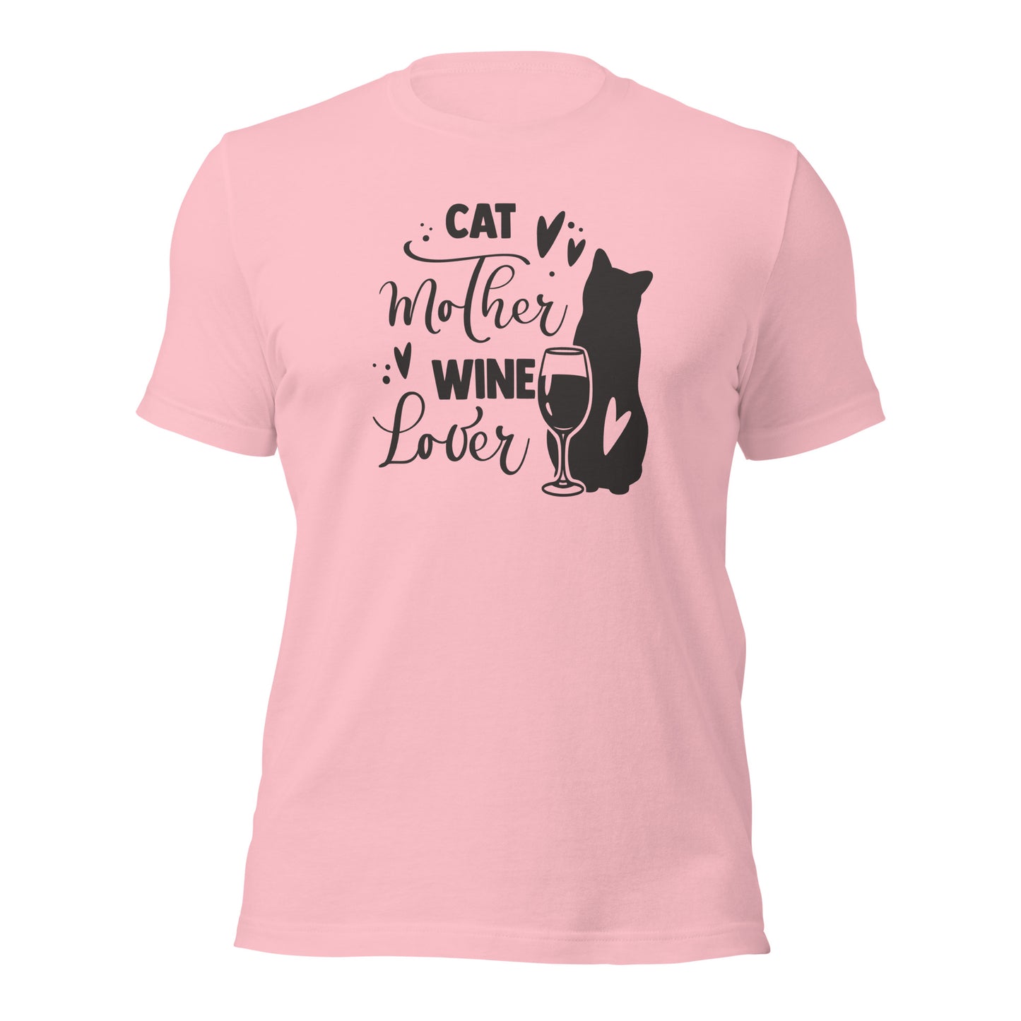 Cat Mother and Wine Lover Cat Tees