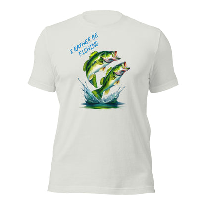 I'd rather be fishing t-shirt