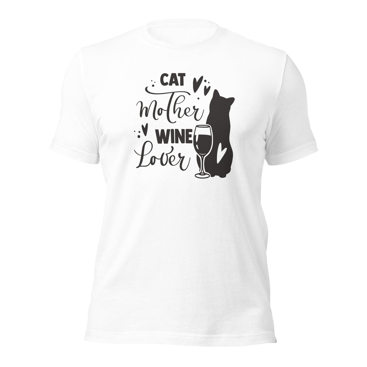 Cat Mother and Wine Lover Cat Tees