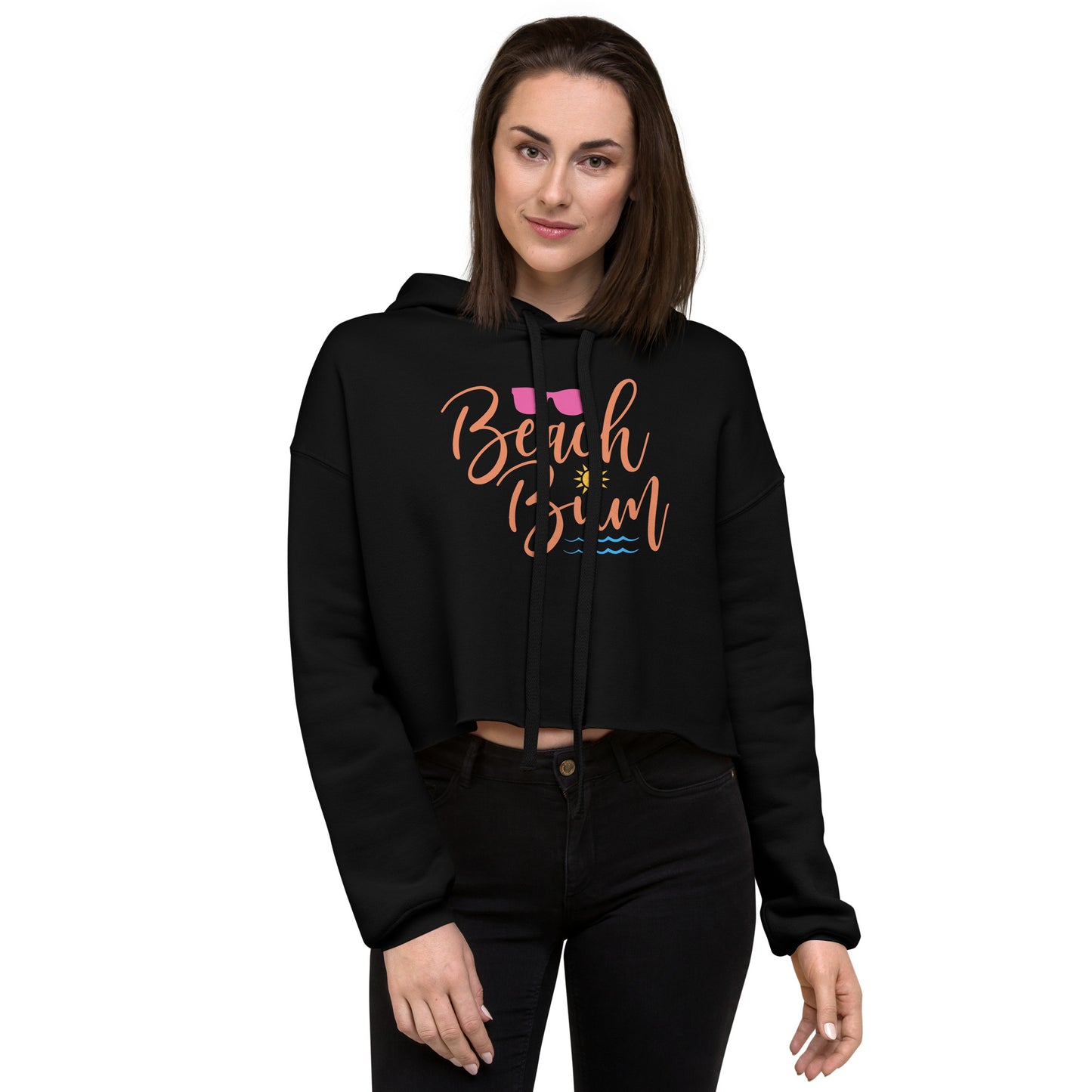 Beach Bum Crop Hoodie