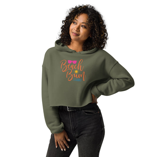 Beach Bum Crop Hoodie