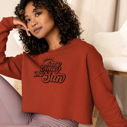 Here Comes The Sun Crop Hoodie