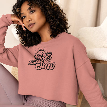 Here Comes The Sun Crop Hoodie